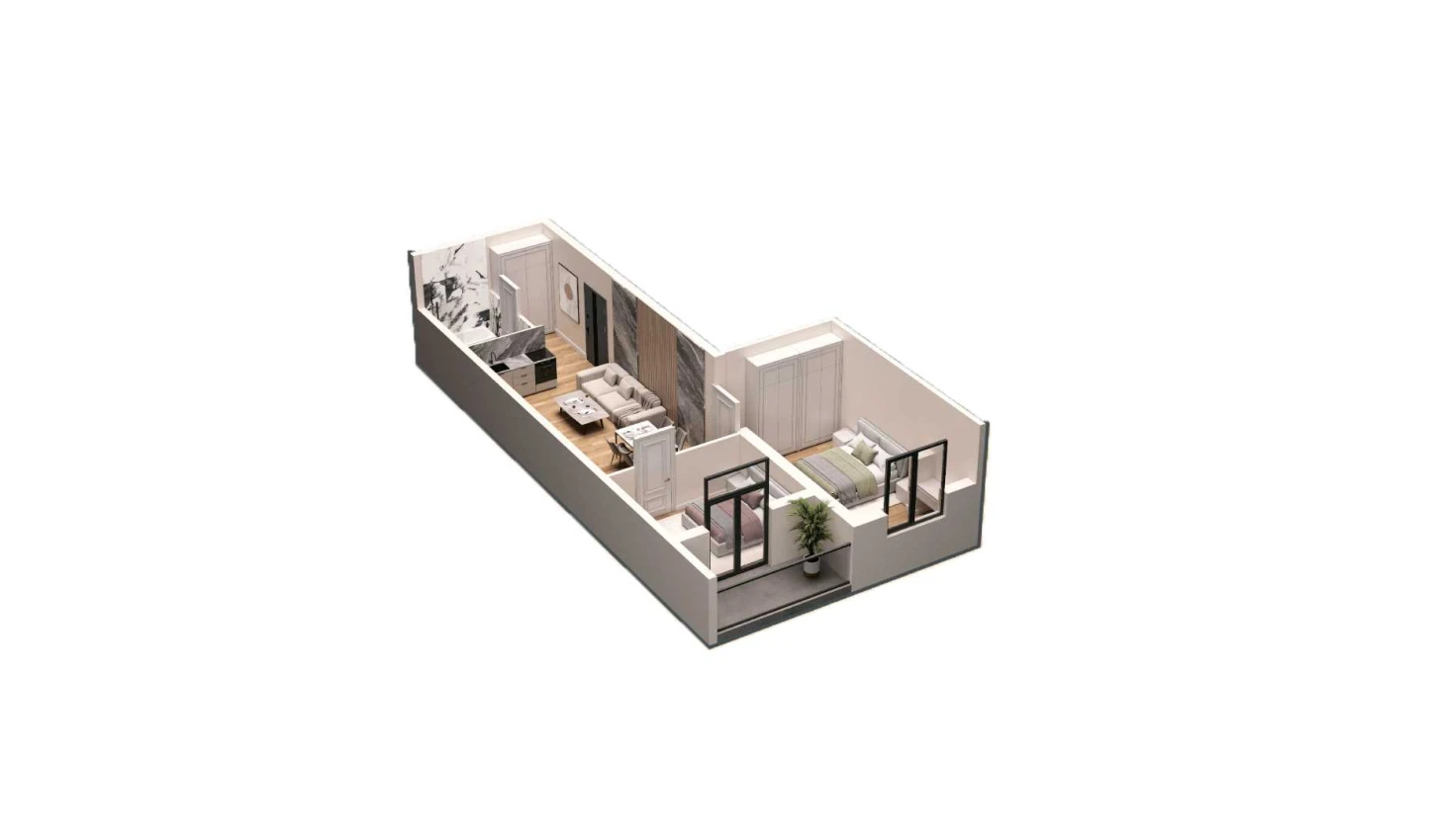 2-xonali xonadon 61.8 m² 4/16 qavat | DO'MBIROBOD RESIDENCE Turar-joy majmuasi 2-xonali xonadon 61.8 m² 4/16 qavat | DO'MBIROBOD RESIDENCE Turar-joy majmuasi