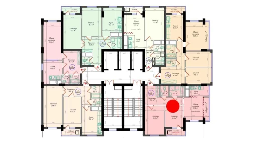 3-xonali xonadon 70.5 m²  7/25 qavat | Brilliant City Turar-joy majmuasi