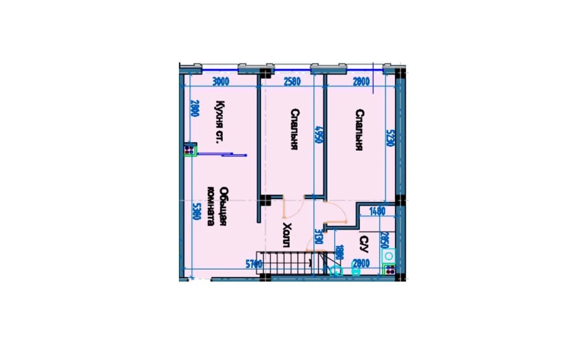 3-xonali xonadon 140 m²  9/9 qavat | FLORYA RESIDENCE Turar-joy majmuasi