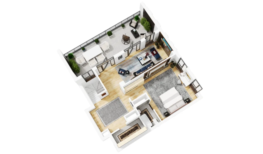 3-xonali xonadon 188.3 m²  16/16 qavat | Musaffo Turar-joy majmuasi