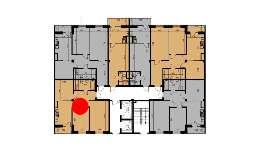 2-комнатная квартира 60.04 м²  7/10 этаж | Жилой комплекс YANGIOBOD RESIDENCE