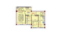3-комн. квартира 97.34 м²  1/9 этаж | Жилой комплекс ZAR ZAMONAVIY UYLAR