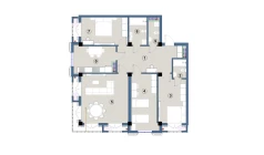 4-xonali xonadon 120 m²  8/9 qavat | FLORYA RESIDENCE Turar-joy majmuasi