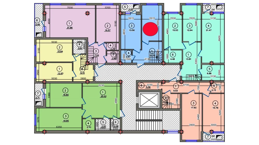 1-комн. квартира 44.3 м²  9/10 этаж | Жилой комплекс Qibray City