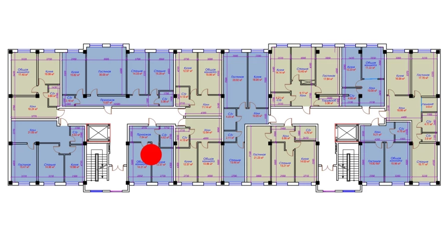 1-комн. квартира 38.74 м²  10/10 этаж | Жилой комплекс Ko'kcha Oqtepa