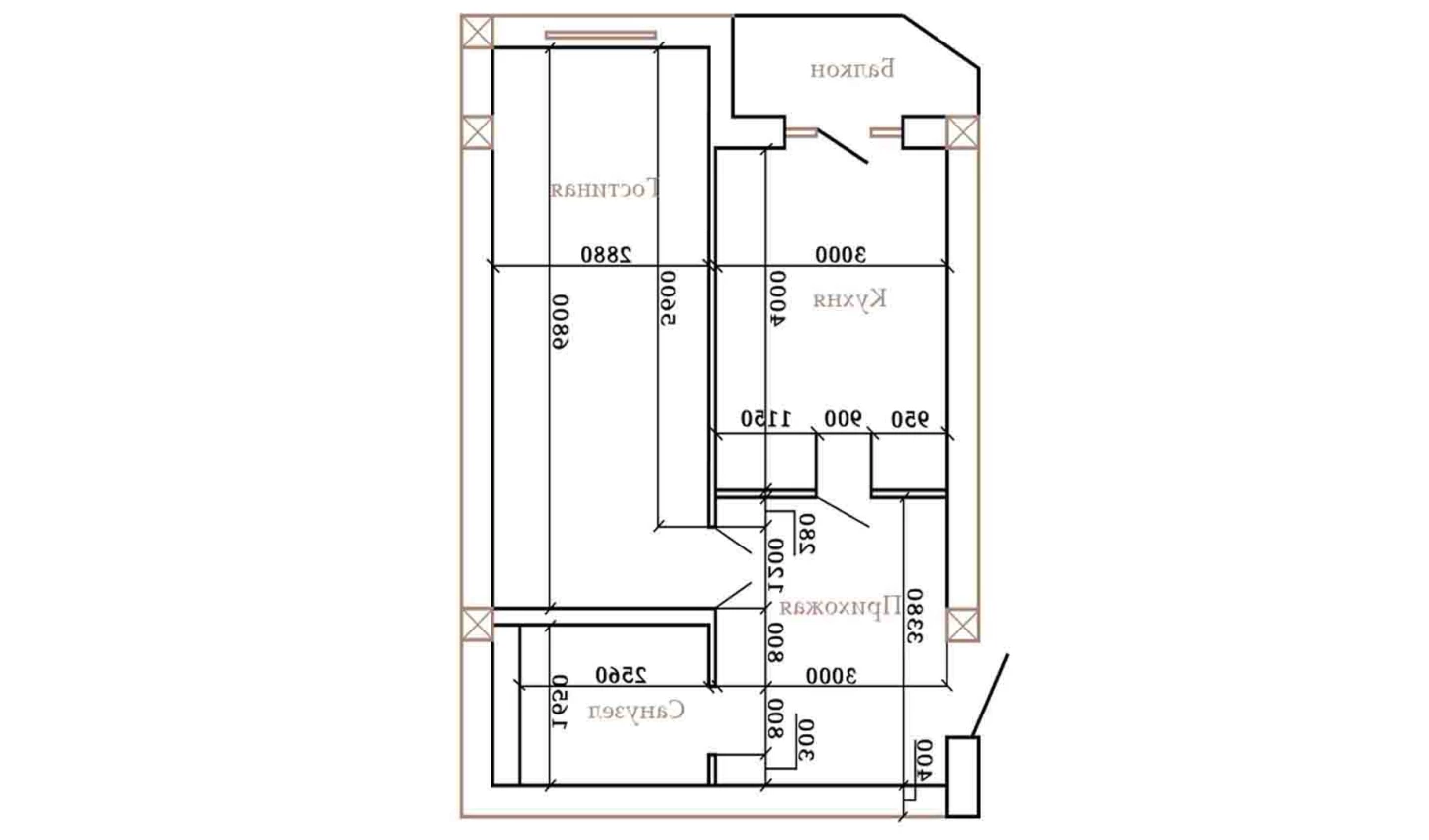 1-xonali xonadon 61 m²  8/10 qavat | AZAMATOV GROUP Turar-joy majmuasi
