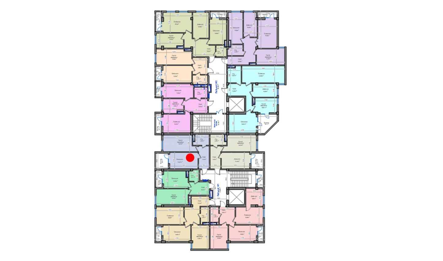 1-комн. квартира 52.6 м²  12/13 этаж | Жилой комплекс ORZU SAROYI