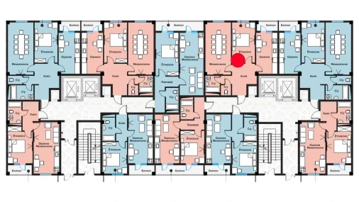1-комнатная квартира 62.08 м²  10/11 этаж | Жилой комплекс Zangota City 1 -ETAP