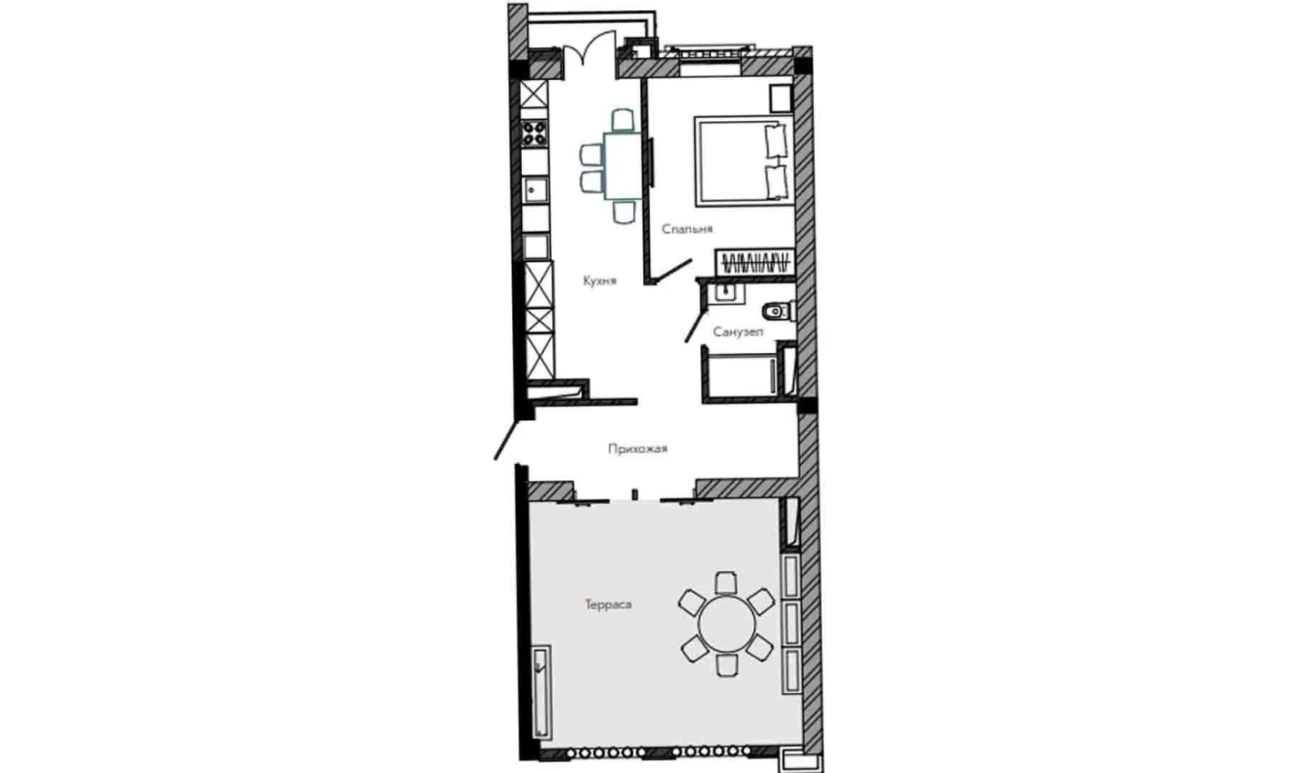 1-комн. квартира 84.02 м² 13/13 этаж | Жилой комплекс NEW AVENUE estates 1-комн. квартира 84.02 м² 13/13 этаж | Жилой комплекс NEW AVENUE estates