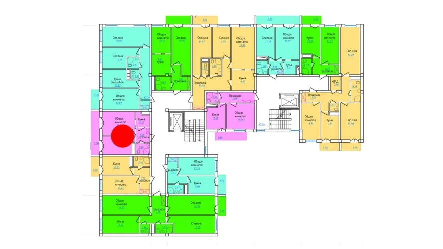 2-комн. квартира 45.33 м²  4/9 этаж | Жилой комплекс PROVANS