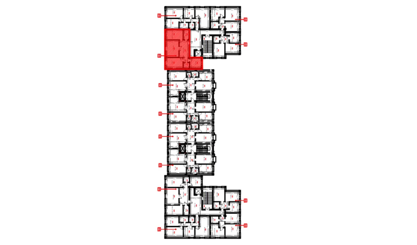 3-комн. квартира 88.7 м²  6/9 этаж | Жилой комплекс FIDOKOR