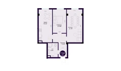 2-комн. квартира 71.6 м²  1/7 этаж | Жилой комплекс Minor