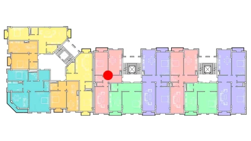 3-xonali xonadon 103.36 m²  6/8 qavat | Ziynat Capital Turar-joy majmuasi