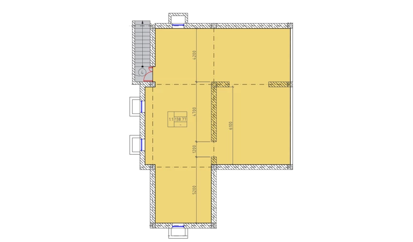 1-комн. квартира 172.4 м²  1/9 этаж | Жилой комплекс MINGCHINOR