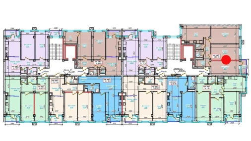 3-комнатная квартира 101.46 м²  6/9 этаж | Жилой комплекс Aero Town