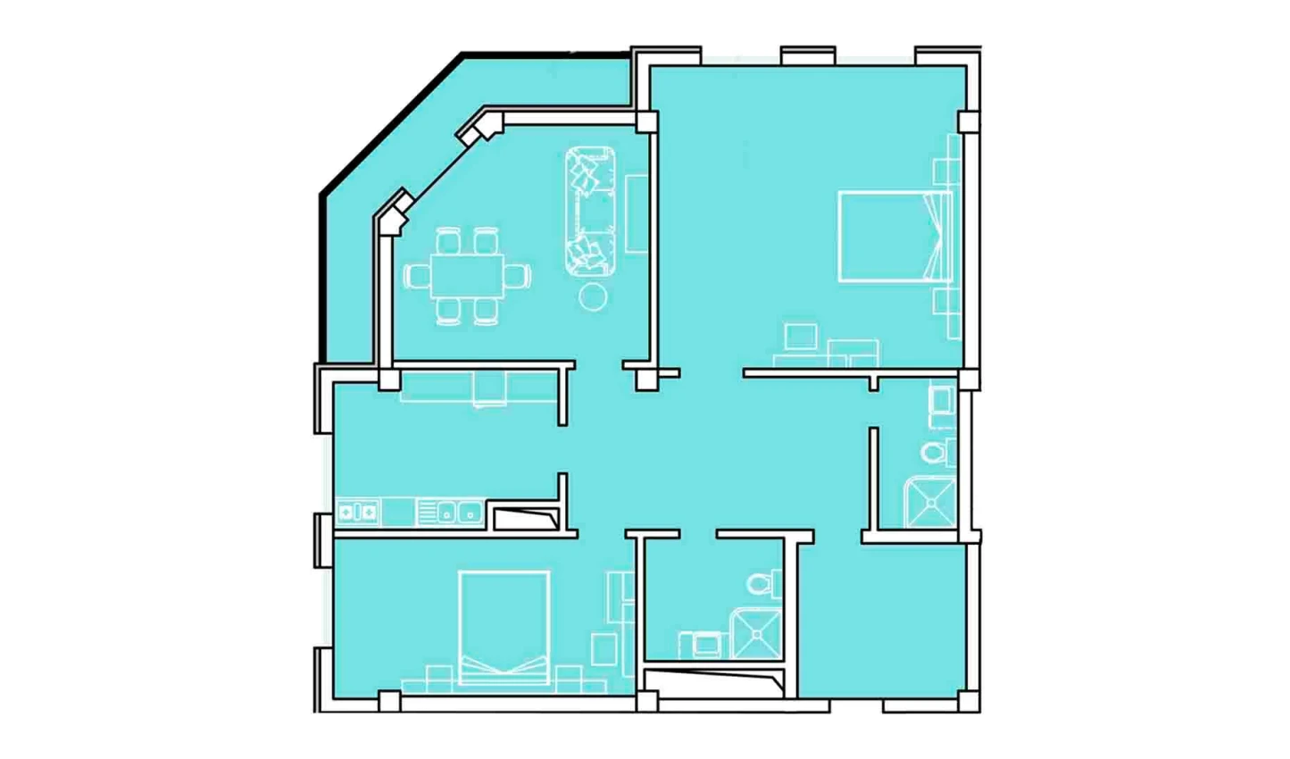 5-xonali xonadon 134.1 m² 5/8 qavat | Ziynat Capital Turar-joy majmuasi 5-xonali xonadon 134.1 m² 5/8 qavat | Ziynat Capital Turar-joy majmuasi