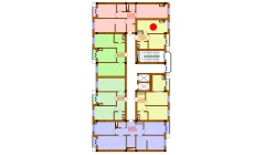1-xonali xonadon 42.4 m²  2/12 qavat | Aviasozlar Plaza Turar-joy majmuasi
