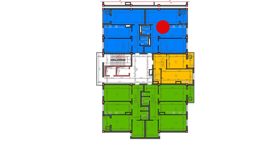 2-xonali xonadon 79 m²  11/12 qavat | Sokin hayot Turar-joy majmuasi