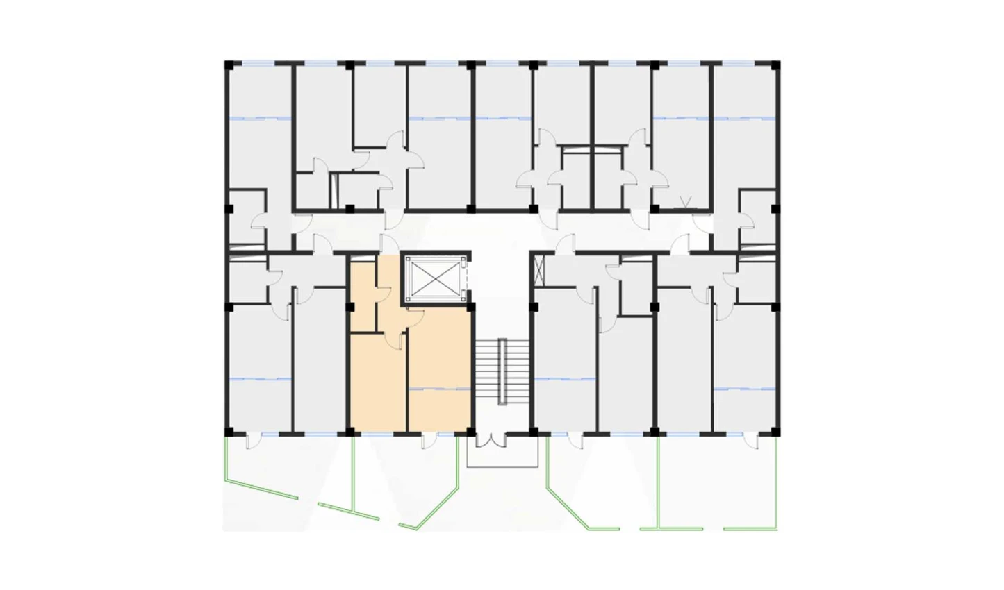 1-комн. квартира 39.36 м²  1/7 этаж | Жилой комплекс Bochka Resort