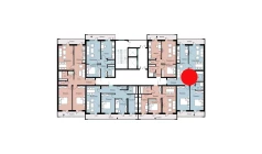 3-xonali xonadon 87.84 m²  8/16 qavat | SOKIN DIYOR Turar-joy majmuasi