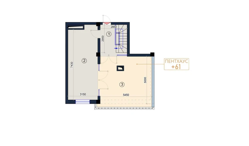 2-комнатная квартира 122 м²  9/9 этаж | Жилой комплекс KO'KSAROY