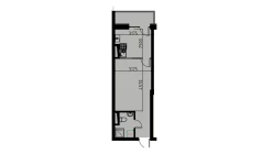 1-xonali xonadon 29.24 m²  7/10 qavat | YANGIOBOD RESIDENCE Turar-joy majmuasi