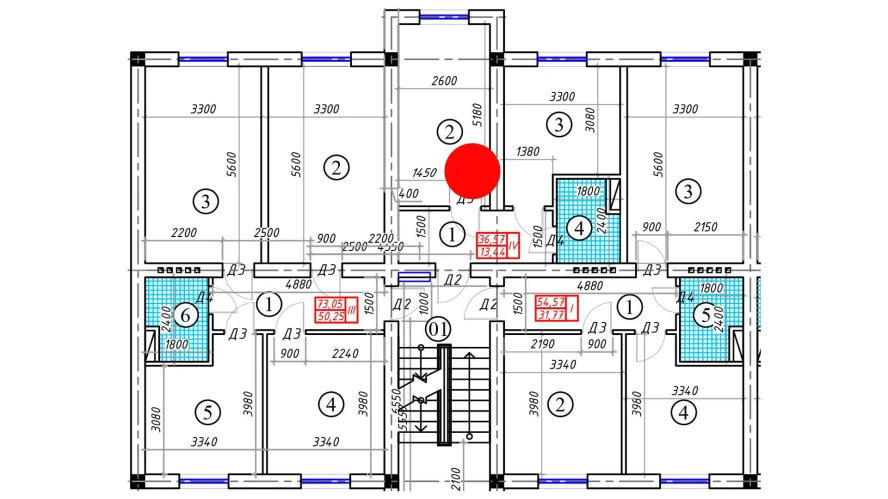 1-комн. квартира 36.57 м²  1/5 этаж | Жилой комплекс BATOSH