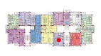 2-xonali xonadon 47.5 m²  7/9 qavat | ZAR ZAMONAVIY UYLAR Turar-joy majmuasi