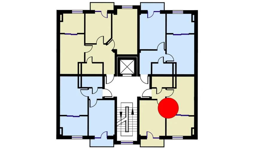 2-комнатная квартира 50.8 м²  3/6 этаж | Жилой комплекс CHOSHTEPA GARDEN