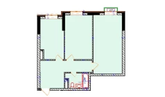 2-xonali xonadon 65 m²  1/9 qavat | Uchtepa Avenue Turar-joy majmuasi
