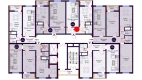 1-xonali xonadon 41.2 m²  8/16 qavat | Crystal Avenue Turar-joy majmuasi