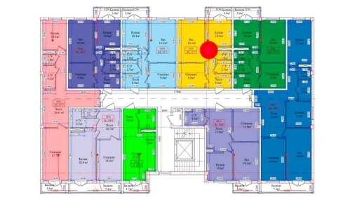 2-xonali xonadon 53.9 m²  4/9 qavat | CHIRCHIQ CITY Turar-joy majmuasi