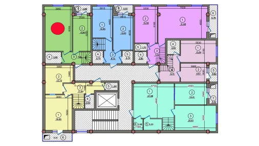 2-комнатная квартира 50.03 м²  10/10 этаж | Жилой комплекс Qibray City