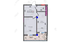 1-xonali xonadon 55.8 m² 2/16 qavat | Park Avenue Turar-joy majmuasi 1-xonali xonadon 55.8 m² 2/16 qavat | Park Avenue Turar-joy majmuasi