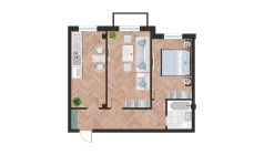 2-комн. квартира 67.39 м²  7/10 этаж | Жилой комплекс Ko'kcha-Oqtepa