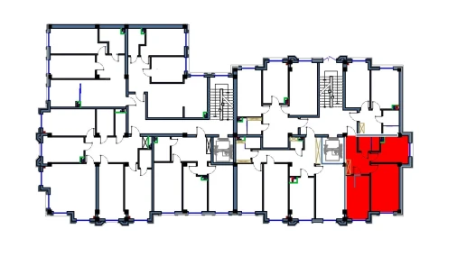 2-комнатная квартира 53 м²  2/9 этаж | Жилой комплекс FLORYA RESIDENCE