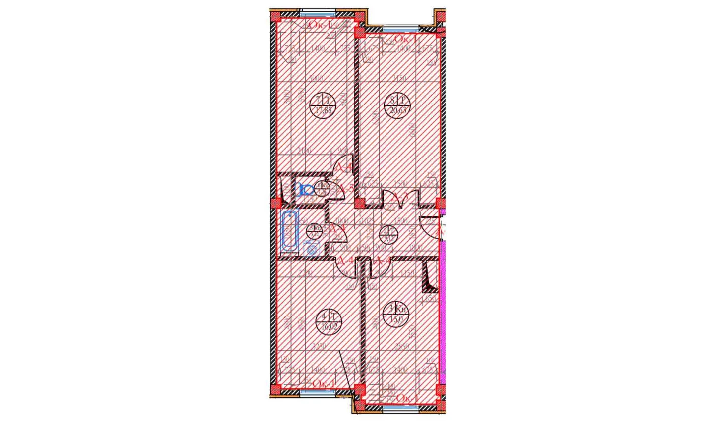 4-xonali xonadon 89.17 m² 1/8 qavat | Ziynat Capital Turar-joy majmuasi 4-xonali xonadon 89.17 m² 1/8 qavat | Ziynat Capital Turar-joy majmuasi