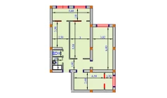 3-xonali xonadon 99 m²  1/9 qavat | SHOHSAROY Turar-joy majmuasi