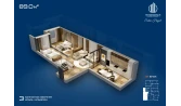 2-комн. квартира 89 м²  9/12 этаж | Жилой комплекс Sokin hayot