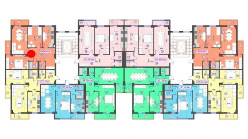 3-xonali xonadon 90.64 m²  7/7 qavat | O'ZBEGIM Turar-joy majmuasi