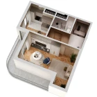 2-комн. квартира 51 м²  4/12 этаж | Жилой комплекс SOKIN SOHIL