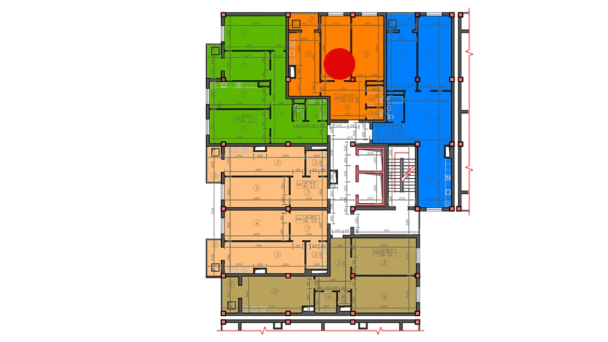 2-комн. квартира 73 м²  2/12 этаж | Жилой комплекс Sokin hayot