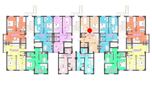 2-xonali xonadon 137.07 m²  1/7 qavat | O'ZBEGIM Turar-joy majmuasi