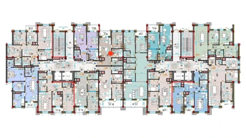 3-xonali xonadon 48.86 m²  7/12 qavat | Dream House Turar-joy majmuasi