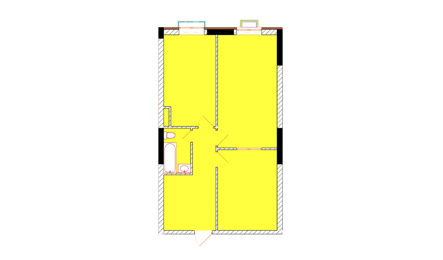 2-комн. квартира 68.7 м²  5/9 этаж | Жилой комплекс Uchtepa Avenue