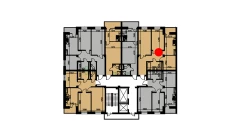 2-xonali xonadon 60.35 m²  9/10 qavat | YANGIOBOD RESIDENCE Turar-joy majmuasi