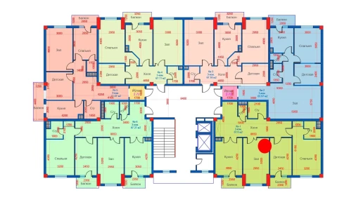 3-комнатная квартира 87.8 м²  8/12 этаж | Жилой комплекс Sokin city