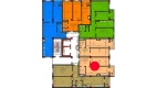 1-xonali xonadon 58 m²  2/12 qavat | Sokin hayot Turar-joy majmuasi