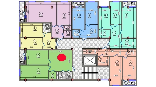 2-xonali xonadon 73.96 m²  2/10 qavat | Qibray City Turar-joy majmuasi