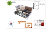 2-комн. квартира 50 м²  5/9 этаж | Жилой комплекс Uchtepa Avenue
